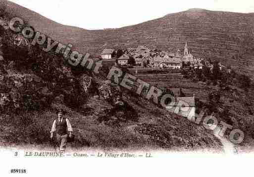 Ville de HUEZ, carte postale ancienne