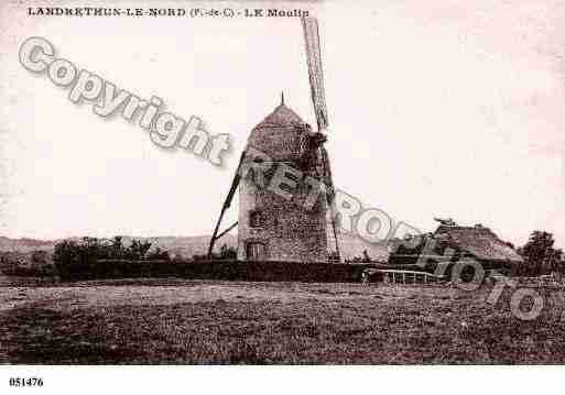 Ville de LANDRETHUNLENORD, carte postale ancienne