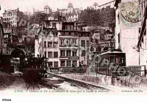 Ville de LYON, carte postale ancienne