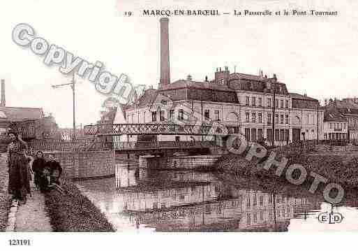 Ville de MARCQENBAROEUL, carte postale ancienne