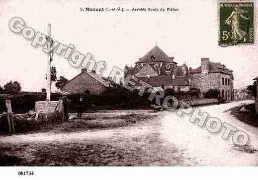 Ville de MAXENT, carte postale ancienne