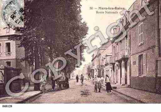 Ville de MERSLESBAINS, carte postale ancienne