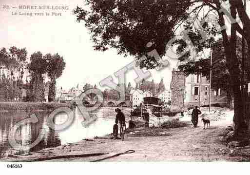 Ville de MORETSURLOING, carte postale ancienne