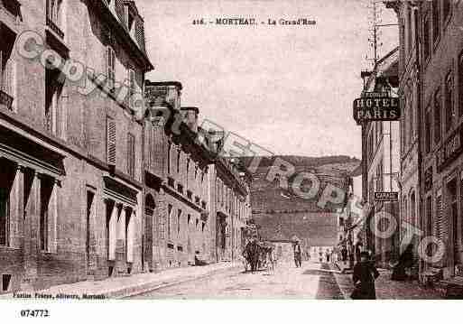 Ville de MORTEAU, carte postale ancienne