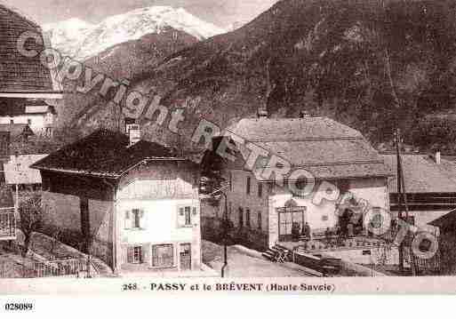 Ville de PASSY, carte postale ancienne