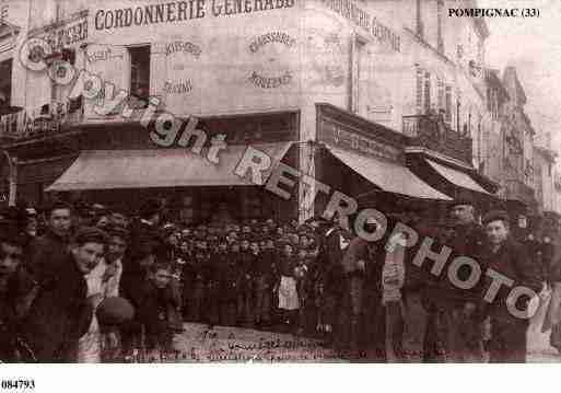 Ville de POMPIGNAC, carte postale ancienne