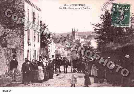 Ville de QUIMPERLE, carte postale ancienne