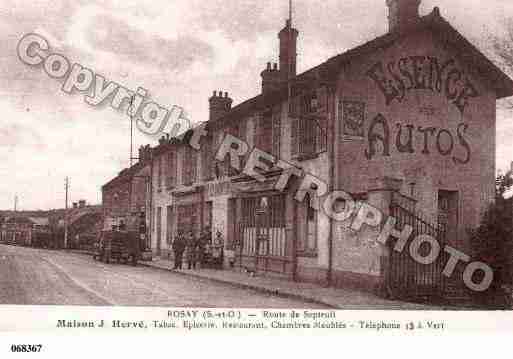 Ville de ROSAY, carte postale ancienne