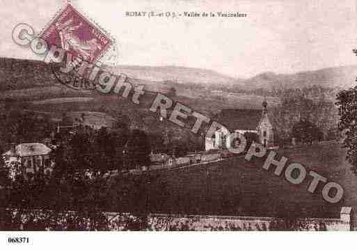 Ville de ROSAY, carte postale ancienne