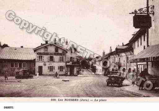 Ville de ROUSSES(LES), carte postale ancienne