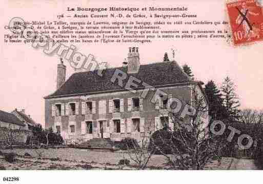 Ville de SAVIGNYSURGROSNE, carte postale ancienne