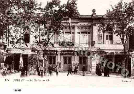 Ville de TOULON, carte postale ancienne