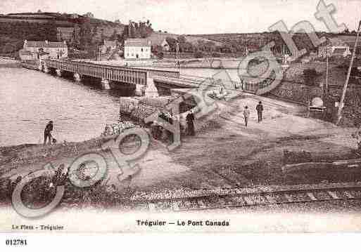 Ville de TREGUIER, carte postale ancienne