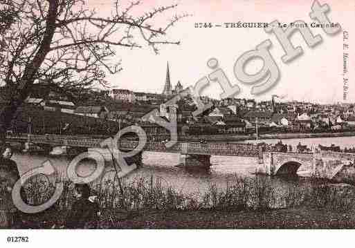 Ville de TREGUIER, carte postale ancienne