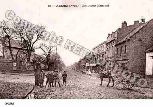 Ville de ANICHE, carte postale ancienne