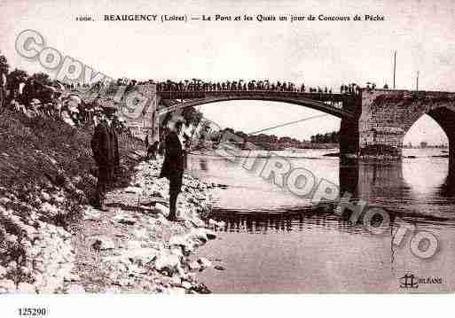 Ville de BEAUGENCY, carte postale ancienne