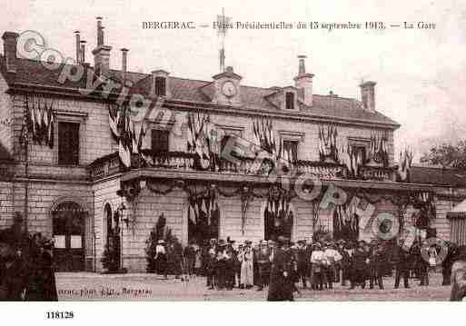 Ville de BERGERAC, carte postale ancienne