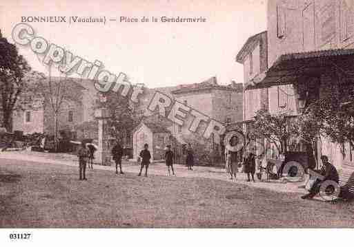 Ville de BONNIEUX, carte postale ancienne