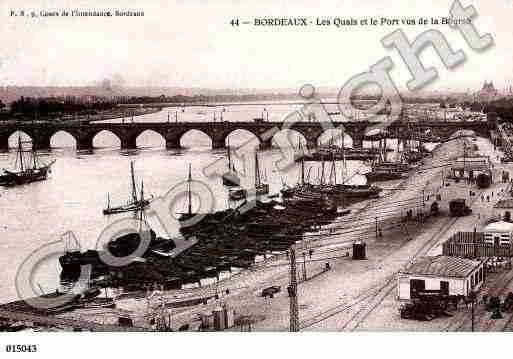 Ville de BORDEAUX, carte postale ancienne