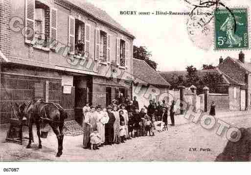 Ville de BOURYENVEXIN, carte postale ancienne