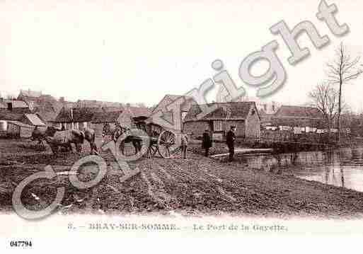 Ville de BRAYSURSOMME, carte postale ancienne