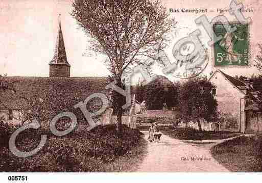 Ville de COURGENT, carte postale ancienne