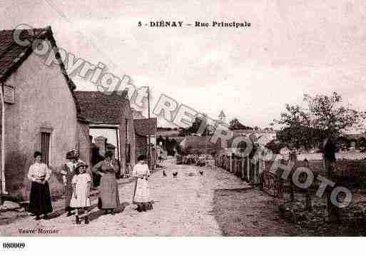 Ville de DIENAY, carte postale ancienne