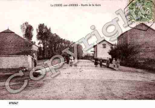 Ville de FERTESURCHIERS(LA), carte postale ancienne