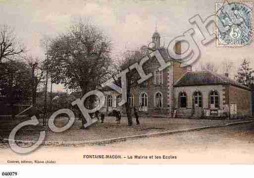 Ville de FONTAINEMACON, carte postale ancienne