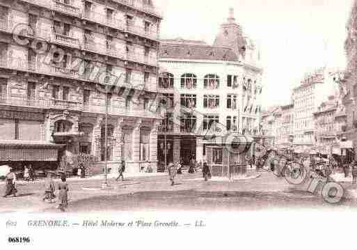 Ville de GRENOBLE, carte postale ancienne