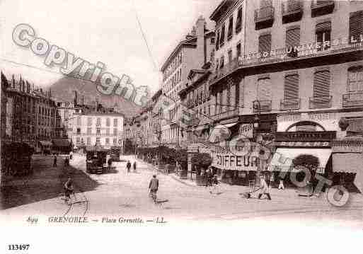 Ville de GRENOBLE, carte postale ancienne