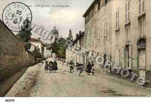 Ville de LAY, carte postale ancienne