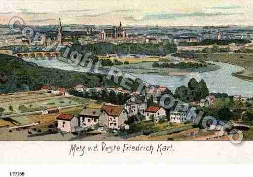 Ville de LONGEVILLELESMETZ, carte postale ancienne