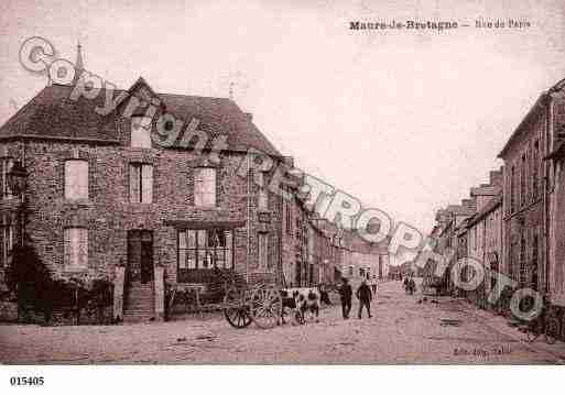 Ville de MAUREDEBRETAGNE, carte postale ancienne