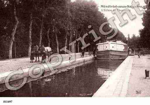 Ville de MENETREOLSOUSSANCERRE, carte postale ancienne