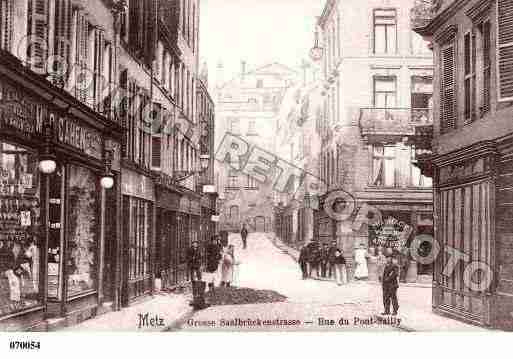 Ville de METZ, carte postale ancienne