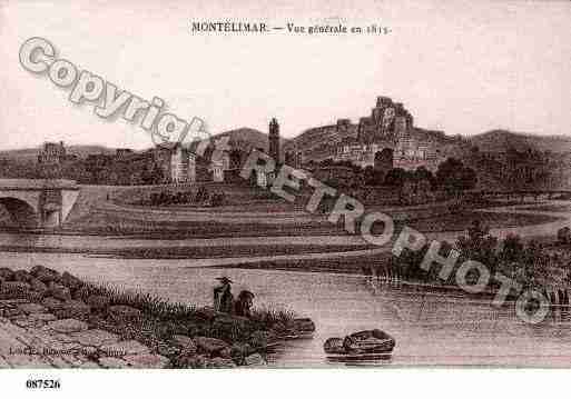 Ville de MONTELIMAR, carte postale ancienne