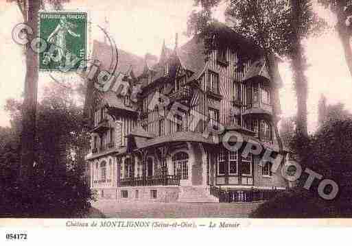 Ville de MONTLIGNON, carte postale ancienne