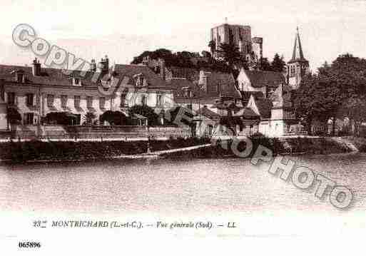 Ville de MONTRICHARD, carte postale ancienne