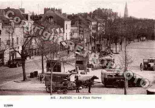 Ville de NANTES, carte postale ancienne