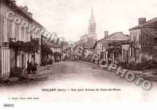 Ville de NOGARO, carte postale ancienne