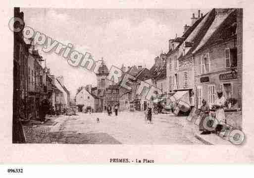 Ville de PESMES, carte postale ancienne