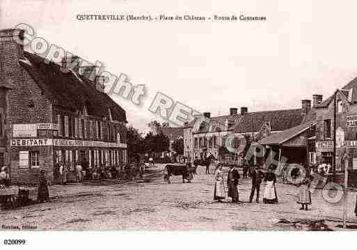 Ville de QUETTREVILLESURSIENNE, carte postale ancienne