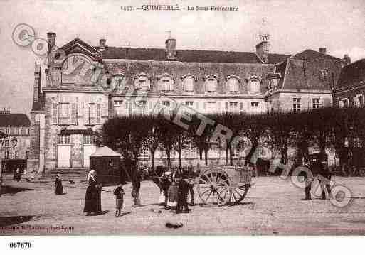 Ville de QUIMPERLE, carte postale ancienne