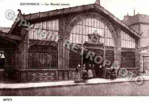 Ville de QUIMPERLE, carte postale ancienne