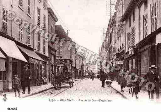 Ville de ROANNE, carte postale ancienne