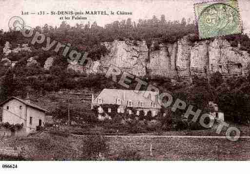 Ville de SAINTDENISLESMARTEL, carte postale ancienne