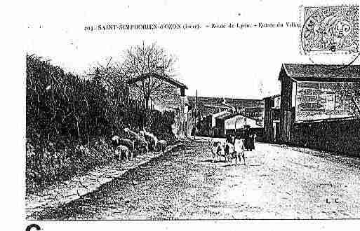 Ville de SAINTSYMPHORIEND'OZON, carte postale ancienne