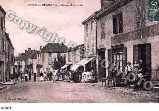 Ville de SEMURENBRIONNAIS, carte postale ancienne