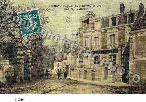 Ville de SOISYSURSEINE, carte postale ancienne